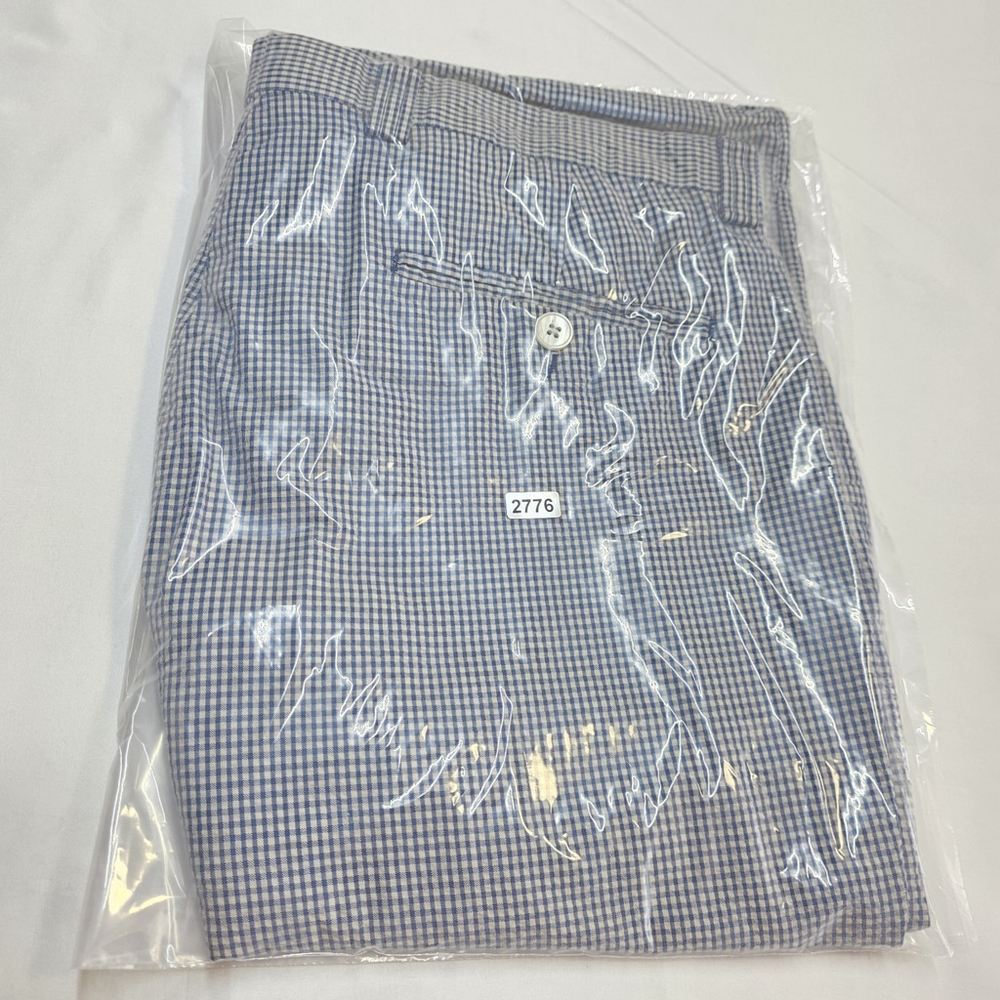 Ivy Heritage Ralph Lauren Pants Men 34x32 Blue Check Cotton Country Club Summer - Picture 14 of 14